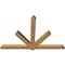 Ekena Millwork Kennewick Timber Gable Bracket, Western Red Cedar, 84"W x 56"H x 3 1/2"D x 5 1/2"F, 16/12 Pitch GBW084X56X0406KEN00SWR - alternate 2
